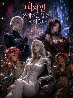 여자만 존재하는 행성에 떨어졌다