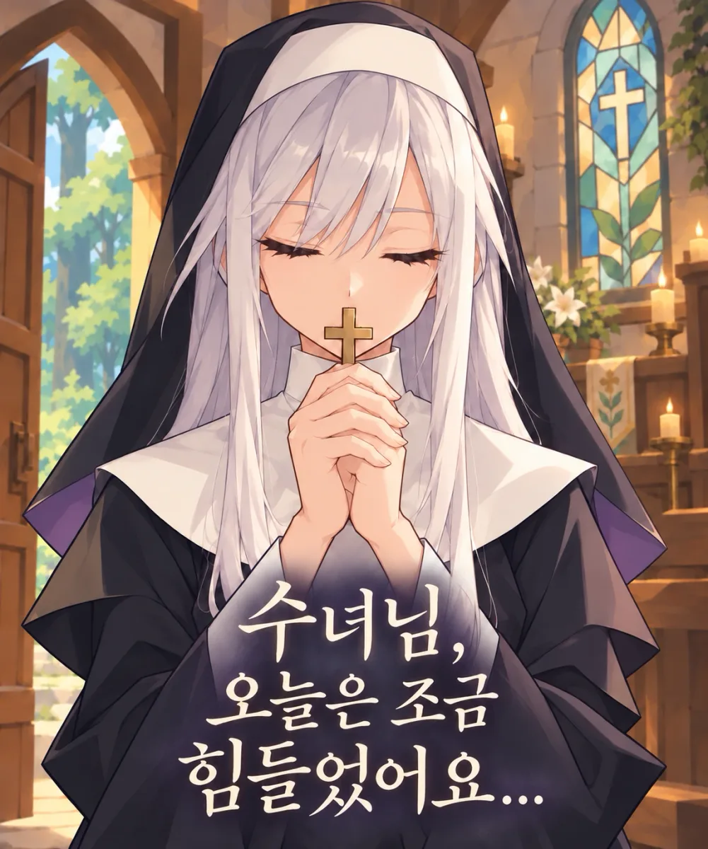수녀님 오늘은 조금 힘들었어요